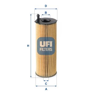 Filtru ulei UFI 25.168.00 LAND ROVER RANGE ROVER III (L322) 3,628 cmc (368DT(LION) diesel 272 UFI 25.168.00