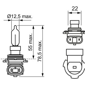 Bec far faza lunga BOSCH 1 987 302 027 LAND ROVER RANGE ROVER SPORT II (L494) 2,993 cmc (306DT(TDV6) diesel 292 BOSCH 1 987 302 027