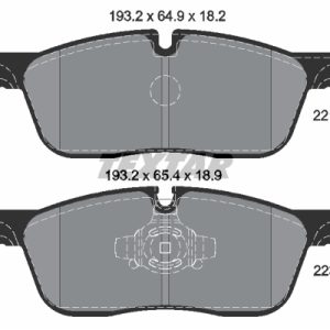 Set placute frana TEXTAR 2214501 LAND ROVER RANGE ROVER VELAR (L560) 1,999 cmc (204DTA(AJ20D4) diesel 241 TEXTAR 2214501