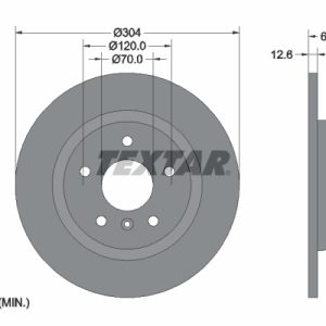 Disc frana TEXTAR 92095200 LAND ROVER RANGE ROVER II (P38A) 3,947 cmc (42 D) benzina 190 TEXTAR 92095200