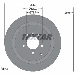 Disc frana TEXTAR 92147703 LAND ROVER DISCOVERY IV (L319) 2,995 cmc (306PS(AJ126) benzina 340 TEXTAR 92147703