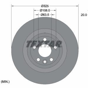 Disc frana TEXTAR 92314305 LAND ROVER DISCOVERY SPORT VAN (L550) 1,999 cmc (204DTD(AJ20D4) diesel 179 TEXTAR 92314305