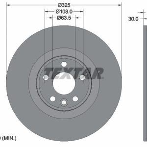 Disc frana TEXTAR 92348805 LAND ROVER RANGE ROVER VELAR (L560) 1,999 cmc (204DTD(AJ20D4) diesel 180 TEXTAR 92348805