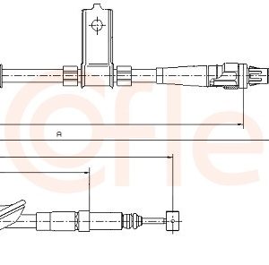 Cablu frana de parcare COFLE 10.5156 LAND ROVER FREELANDER I (L314) 1,796 cmc (18 K4F) benzina 120 COFLE 10.5156
