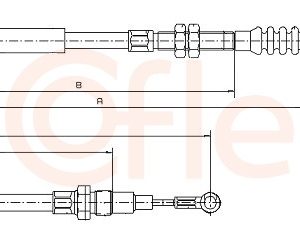 Cablu frana de parcare COFLE 10.5159 LAND ROVER DISCOVERY I (LJ) 2,495 cmc (19 L, 22 L) diesel 122 COFLE 10.5159