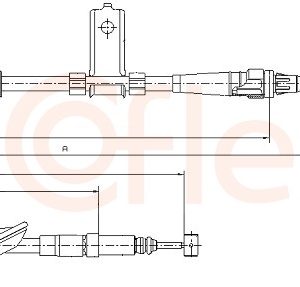Cablu frana de parcare COFLE 10.5161 LAND ROVER FREELANDER I (L314) 1,951 cmc (204D3(M47D20) diesel 109 COFLE 10.5161