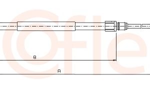 Cablu frana de parcare COFLE 10.5162 LAND ROVER RANGE ROVER III (L322) 4,398 cmc (M62 B44) benzina 286 COFLE 10.5162