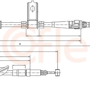 Cablu frana de parcare COFLE 10.5166 LAND ROVER FREELANDER I (L314) 1,796 cmc (18 K4F) benzina 120 COFLE 10.5166