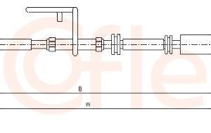 Cablu frana de parcare COFLE 10.5168 LAND ROVER FREELANDER 2 (L359) 2,179 cmc (224DT(DW12BTED4) diesel 190 COFLE 10.5168