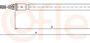 Cablu frana de parcare COFLE 10.6682 LAND ROVER RANGE ROVER III (L322) 4,394 cmc (448PN(AJV8) benzina 306 COFLE 10.6682