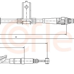 Cablu frana de parcare COFLE 92.10.5157 LAND ROVER FREELANDER I (L314) 1,951 cmc (204D3(M47D20) diesel 109 COFLE 92.10.5157