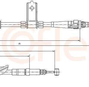 Cablu frana de parcare COFLE 92.10.5160 LAND ROVER FREELANDER I (L314) 1,951 cmc (204D3(M47D20) diesel 109 COFLE 92.10.5160