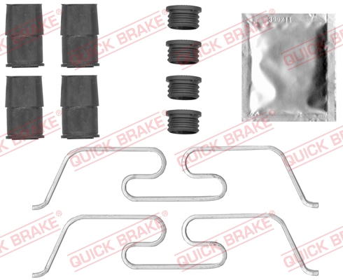 Set accesorii placute frana QUICK BRAKE 109-0050 LAND ROVER RANGE ROVER VELAR (L560) 2,993 cmc (306DT(TDV6) diesel 275 QUICK BRAKE 109-0050
