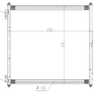 Condensator climatizare MTR 13054389 LAND ROVER RANGE ROVER IV (L405) 4,367 cmc (448DT(DITC) diesel 313 MTR 13054389