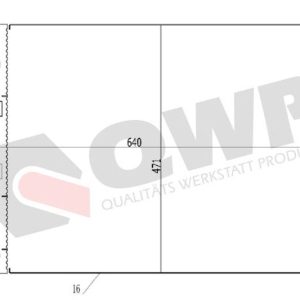 Condensator climatizare QWP WAC365 LAND ROVER DISCOVERY III (L319) 2,720 cmc (276DT(TDV6) diesel 190 QWP WAC365