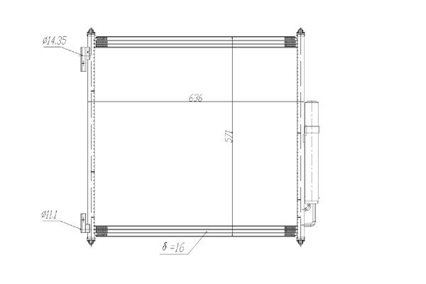 Condensator climatizare QWP WAC418 LAND ROVER RANGE ROVER IV (L405) 2,993 cmc (306DT(TDV6) diesel 211 QWP WAC418