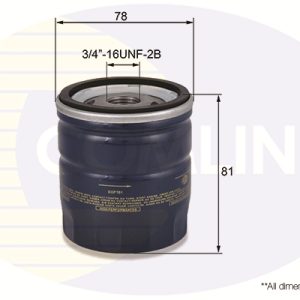 Filtru ulei COMLINE EOF181 LAND ROVER RANGE ROVER VELAR (L560) 1,997 cmc (PT204(AJ20P4) benzina 300 COMLINE EOF181