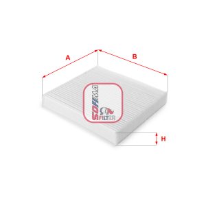 Filtru aer habitaclu SOFIMA S 3147 C LAND ROVER RANGE ROVER VELAR (L560) 2,993 cmc (306DT(TDV6) diesel 275 SOFIMA S 3147 C