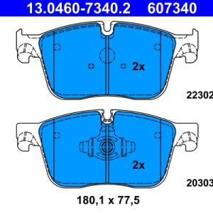 Set placute frana ATE 13.0460-7340.2 LAND ROVER RANGE ROVER VELAR (L560) 2,997 cmc (DT306(AJ20D6) Diesel/electro 300 ATE 13.0460-7340.2