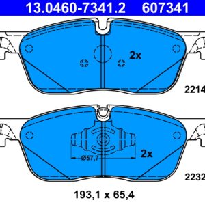 Set placute frana ATE 13.0460-7341.2 LAND ROVER RANGE ROVER VELAR (L560) 1,999 cmc (204DTA(AJ20D4) diesel 241 ATE 13.0460-7341.2