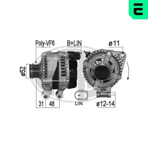 Alternator ERA 209331A LAND ROVER DISCOVERY V (L462) 2,993 cmc (306DT(TDV6) diesel 211 ERA 209331A