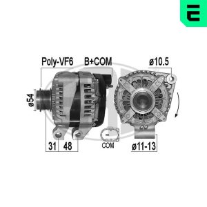 Alternator ERA 209529A LAND ROVER DISCOVERY IV (L319) 4,999 cmc (508PN(AJ133) benzina 375 ERA 209529A