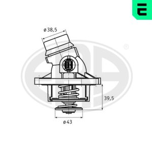 Termostat lichid racire ERA 350328A LAND ROVER RANGE ROVER III (L322) 4,398 cmc (M62 B44) benzina 286 ERA 350328A