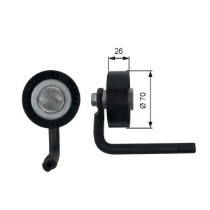 Intinzator curea distributie GATES T39202 LAND ROVER RANGE ROVER III (L322) 2,926 cmc (306D1(M57D30) diesel 177 GATES T39202