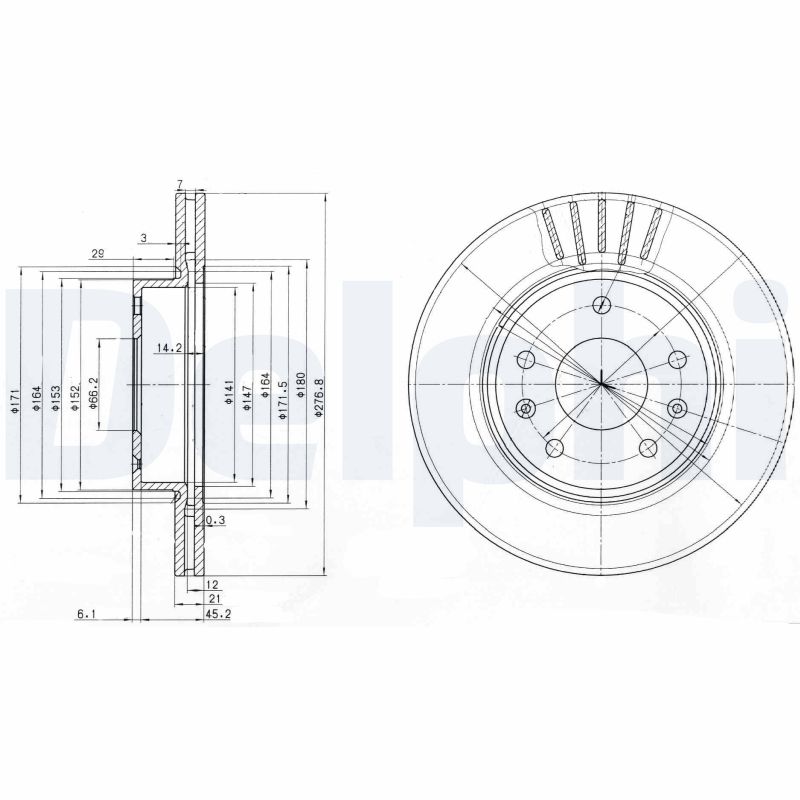 Disc frana DELPHI BG3702C LAND ROVER FREELANDER I (L314) 2,497 cmc (25 K4F) benzina 177 DELPHI BG3702C