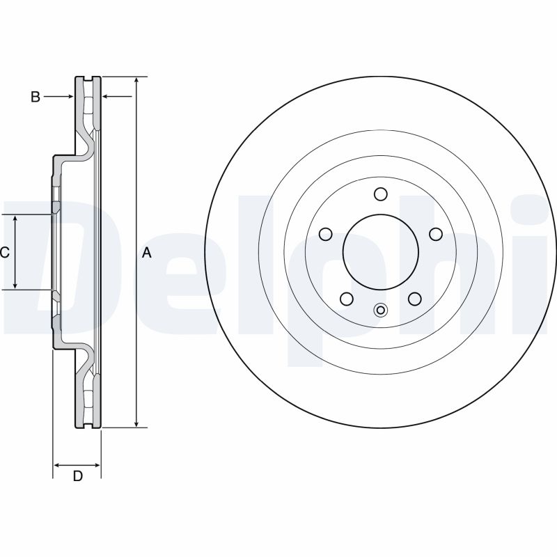 Disc frana DELPHI BG9126C LAND ROVER RANGE ROVER IV (L405) 2,996 cmc (PT306(AJ20P6) benzina 400 DELPHI BG9126C