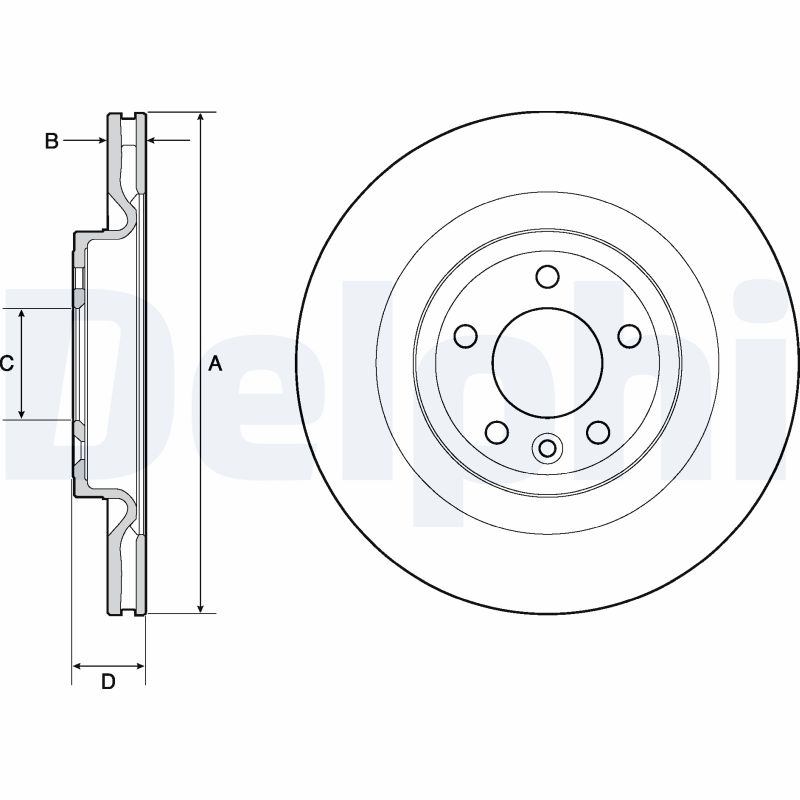 Disc frana DELPHI BG9146C LAND ROVER RANGE ROVER SPORT II (L494) 2,997 cmc (DT306(AJ20D6) diesel 351 DELPHI BG9146C