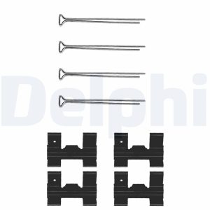 Set accesorii placute frana DELPHI LX0023 LAND ROVER DISCOVERY II (L318) 3,947 cmc (35 D, 56 D, 94 D) benzina 185 DELPHI LX0023