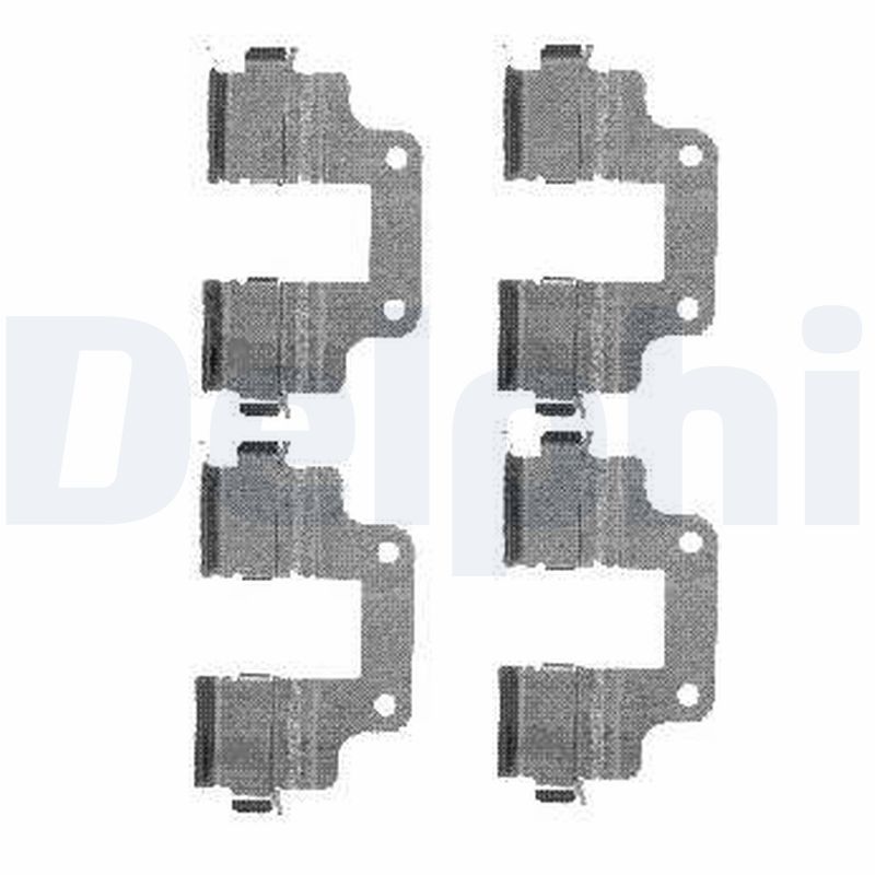 Set accesorii placute frana DELPHI LX0485 LAND ROVER FREELANDER 2 (L359) 2,179 cmc (DW12BTED4, 224DT(DW12BTED4) diesel 150 DELPHI LX0485