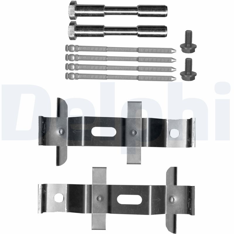 Set accesorii placute frana DELPHI LX0640 LAND ROVER RANGE ROVER IV (L405) 2,997 cmc (DT306(AJ20D6) Diesel/electro 300 DELPHI LX0640