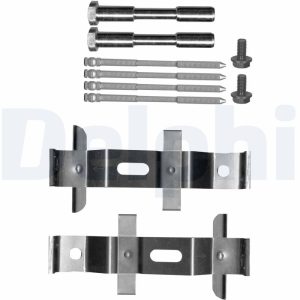 Set accesorii placute frana DELPHI LX0640 LAND ROVER RANGE ROVER SPORT II (L494) 2,993 cmc (306DT(TDV6) Diesel/electro 340 DELPHI LX0640