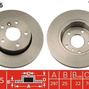 Disc frana TRW DF2766 LAND ROVER RANGE ROVER II (P38A) 3,947 cmc (42 D) benzina 185 TRW DF2766