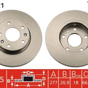 Disc frana TRW DF4221 LAND ROVER FREELANDER I (L314) 1,796 cmc (18 K4F) benzina 117 TRW DF4221