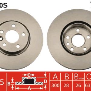 Disc frana TRW DF4850S LAND ROVER RANGE ROVER EVOQUE (L538) 1,999 cmc (204PT(GTDI) benzina 241 TRW DF4850S