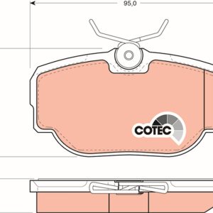Set placute frana TRW GDB1155 LAND ROVER RANGE ROVER II (P38A) 3,947 cmc (42 D) benzina 185 TRW GDB1155