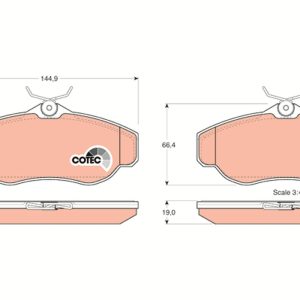 Set placute frana TRW GDB1156 LAND ROVER RANGE ROVER I 3,947 cmc (36 D, 35 D) benzina 182 TRW GDB1156