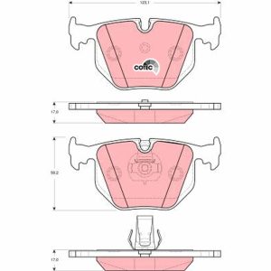 Set placute frana TRW GDB1527 LAND ROVER RANGE ROVER III (L322) 4,398 cmc (M62 B44) benzina 286 TRW GDB1527