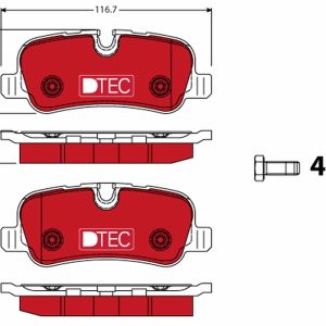 Set placute frana TRW GDB1632DTE LAND ROVER DISCOVERY III (L319) 2,720 cmc (276DT(TDV6) diesel 190 TRW GDB1632DTE