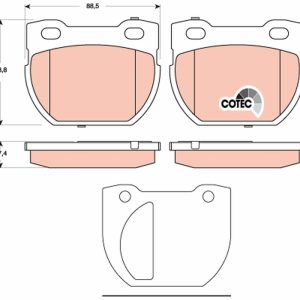 Set placute frana TRW GDB1666 LAND ROVER DEFENDER Station Wagon (L316, L315) 2,198 cmc (DT224(PUMA) diesel 122 TRW GDB1666