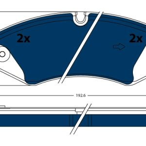 Set placute frana TRW GDB1898BTE LAND ROVER DEFENDER Van (L663) 2,997 cmc (DT306(AJ20D6) Diesel/electro 200 TRW GDB1898BTE