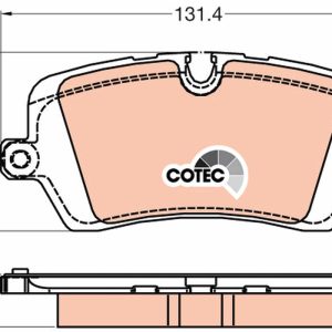 Set placute frana TRW GDB2029 LAND ROVER RANGE ROVER IV (L405) 2,996 cmc (PT306(AJ20P6) benzina/elector 400 TRW GDB2029