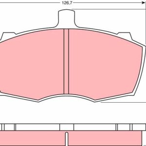 Set placute frana TRW GDB760 LAND ROVER 110/127 (LDH) 3,528 cmc (15G) benzina 133 TRW GDB760
