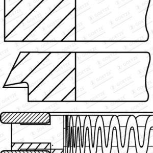 Set segmenti piston GOETZE ENGINE 08-141300-10 LAND ROVER FREELANDER 2 (L359) 1,999 cmc (204PT(GTDI) benzina 241 GOETZE ENGINE 08-141300-10