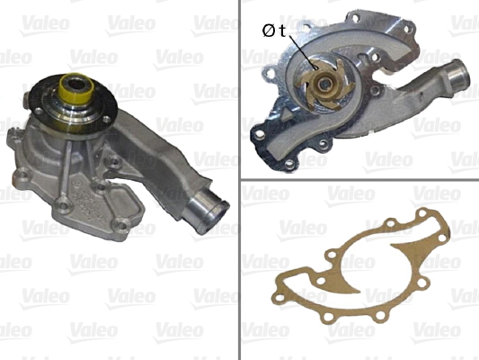 Pompa de apa VALEO 506829 LAND ROVER RANGE ROVER I 3,947 cmc (36 D, 35 D) benzina 182 VALEO 506829