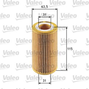 Filtru ulei VALEO 586524 LAND ROVER FREELANDER I (L314) 1,951 cmc (204D3(M47D20) diesel 109 VALEO 586524