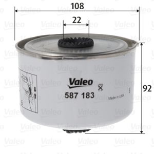 Filtru combustibil VALEO 587183 LAND ROVER RANGE ROVER SPORT I (L320) 2,993 cmc (306DT(TDV6) diesel 249 VALEO 587183